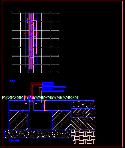 Slot Drain DWG- 50 mm Wide Construction & Installation Details